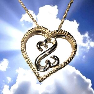 Jane Seymour Sterling Silver Open Heart Pendant Necklace